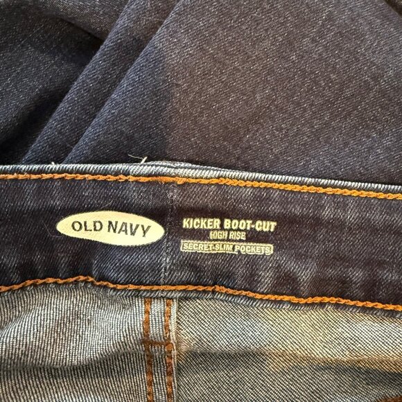 Old Navy Kicker Boot Cut Jeans Women's 20 High Rise Secret-Slim Pockets - Picture 4 of 4